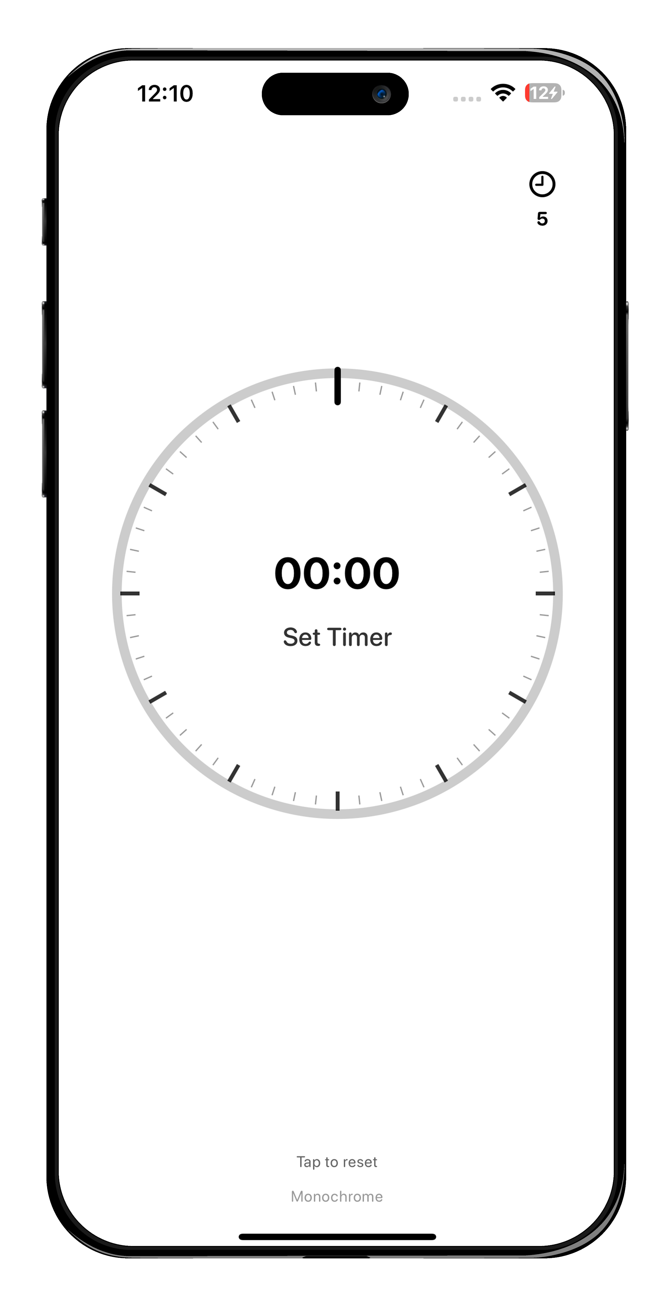 Timer - Simple Monochrome Style